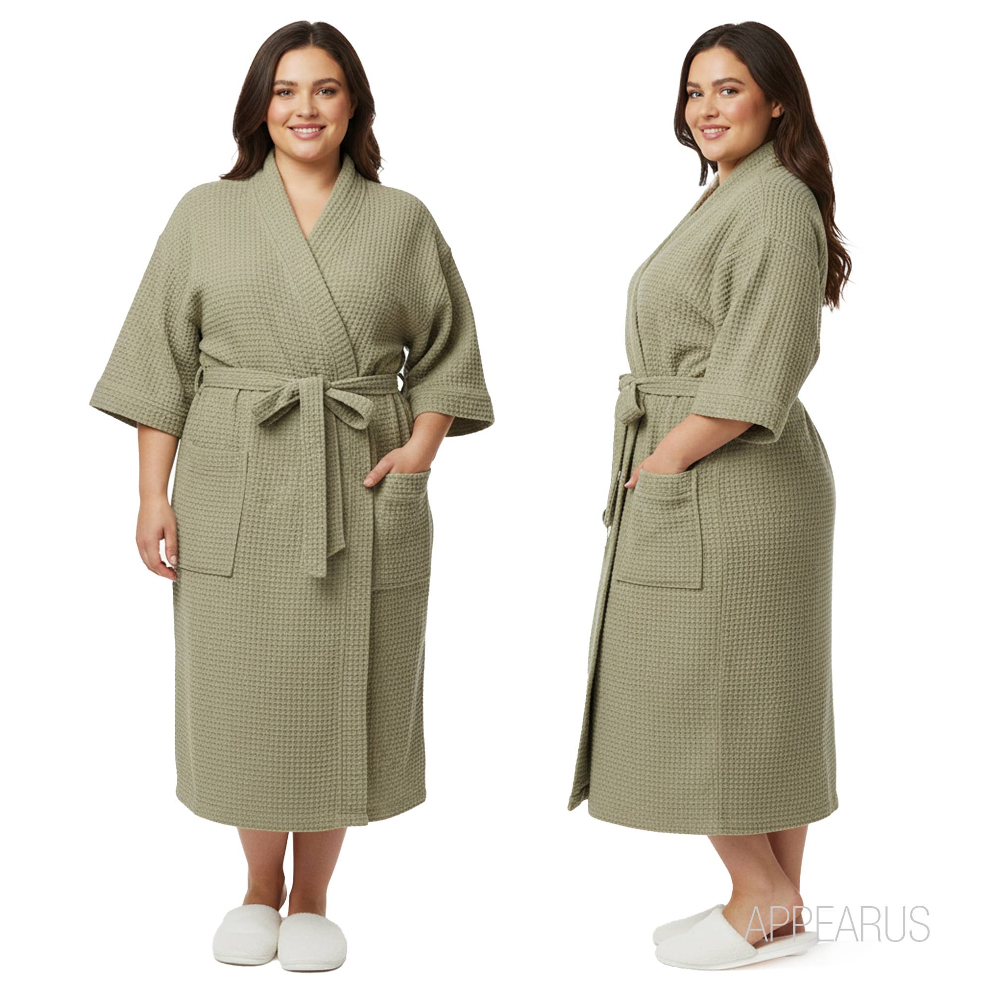 Appearus Products Corp. – Großhandel Bademantel – Unisex – XXL Waffel Kimono Bademantel - Unisex 85% Baumwollmischung1