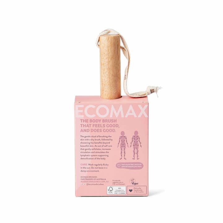 Ethical Global - Wholesale Body Brush - Spa Body Brush – Firm Sisal (Pink)
