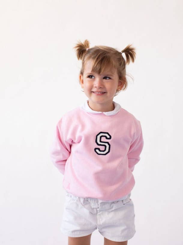 KIDS - Light Pink Sweatshirt | Inicial Mini for wholesale by Anitials