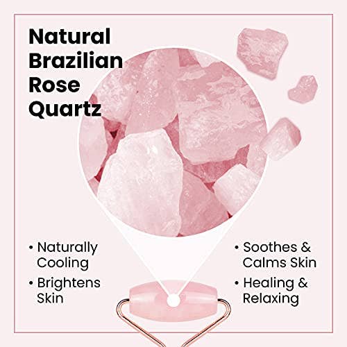 Lindo - Wholesale Gua Sha Tool - Lindo Rose Quartz Guasha & Roller Gift Set