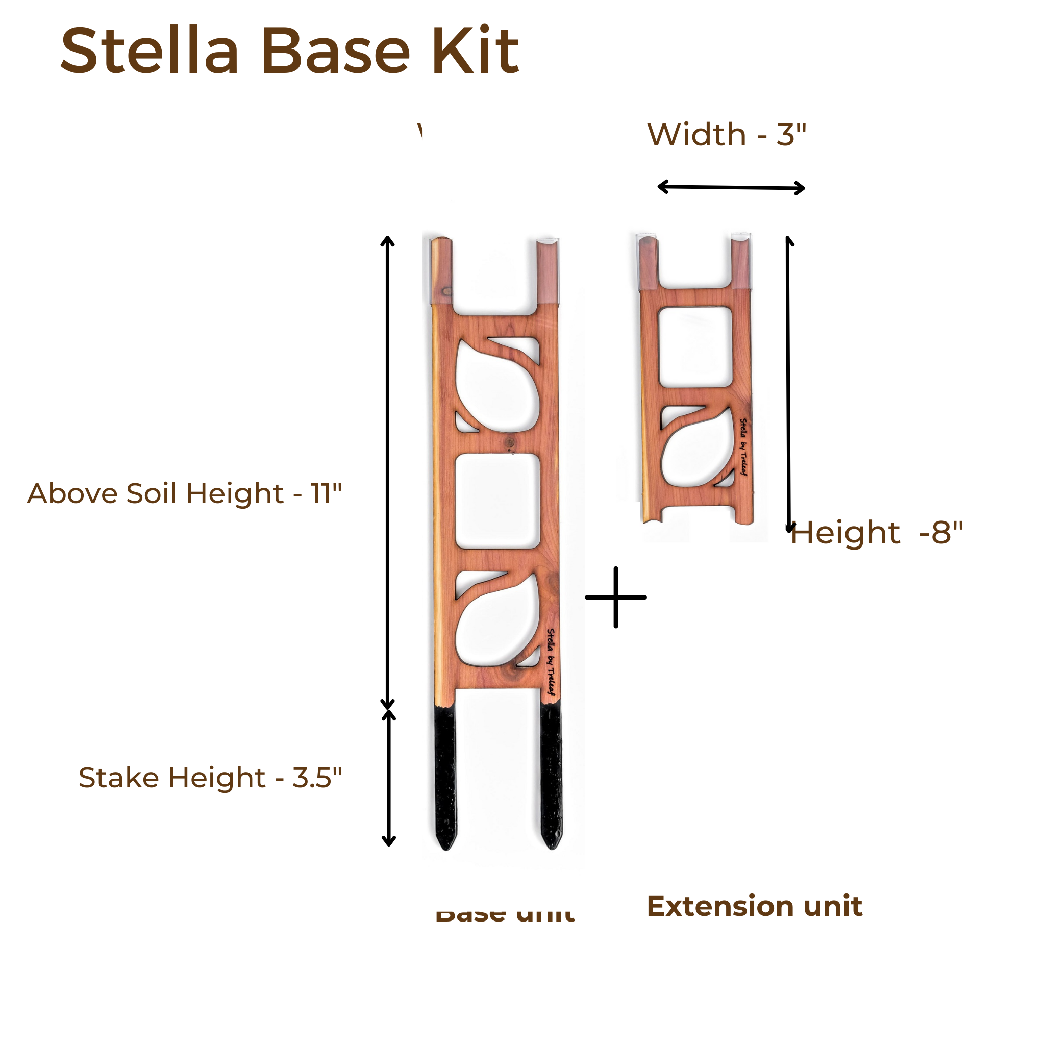 Treleaf - Vendita all'ingrosso Pergole - Stella - Graticcio modulare a scala in legno per piante2