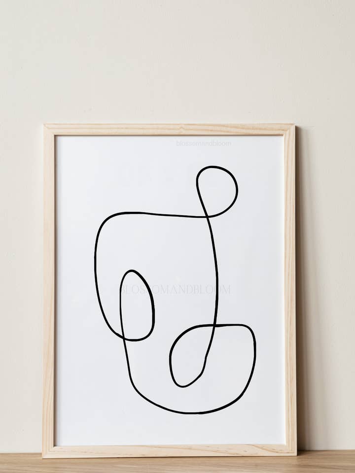 Arte de linha abstrata por atacado de Blossom & Bloom