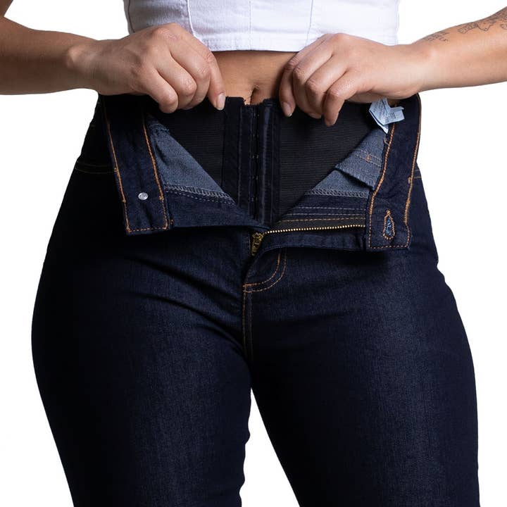 Sawary Super Shaper High-Waisted Boot Cut Jeans for wholesale by Sawary Jeans