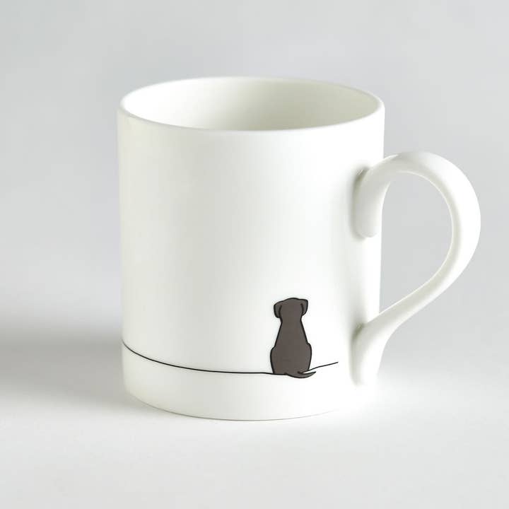 Sitting Dog Mug for wholesale by Jin Designs