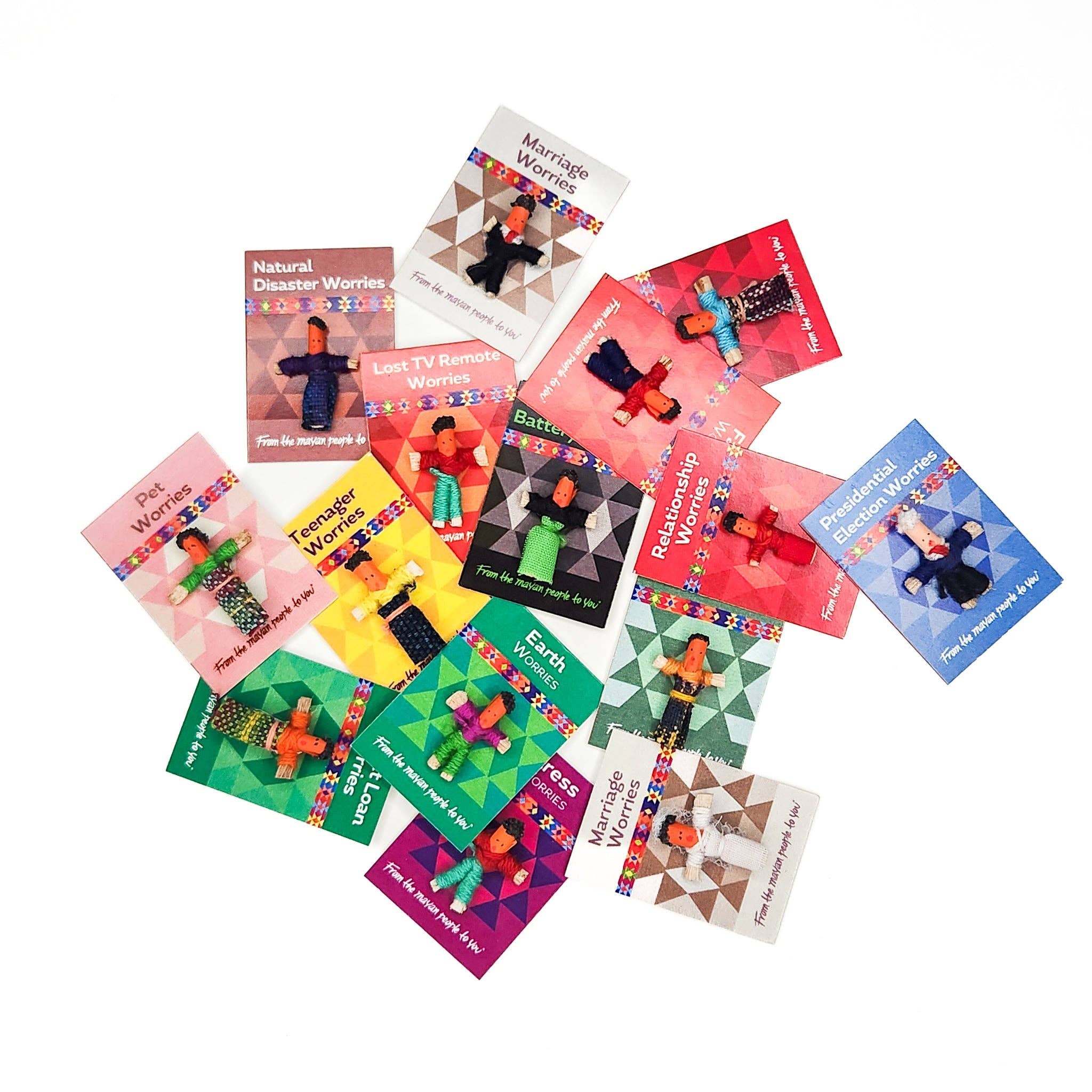 Upavim Crafts - Wholesale Doll - Kids - Mini Themed Worry People - Set of 407