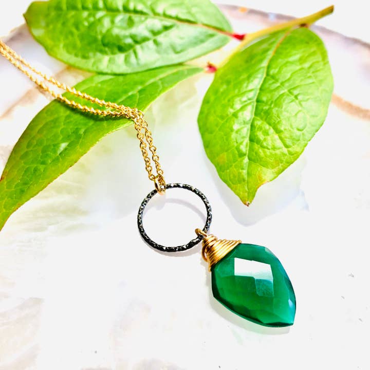 Lisa Gemstone Necklace for wholesale by Howling Dog Artisan Jewellery