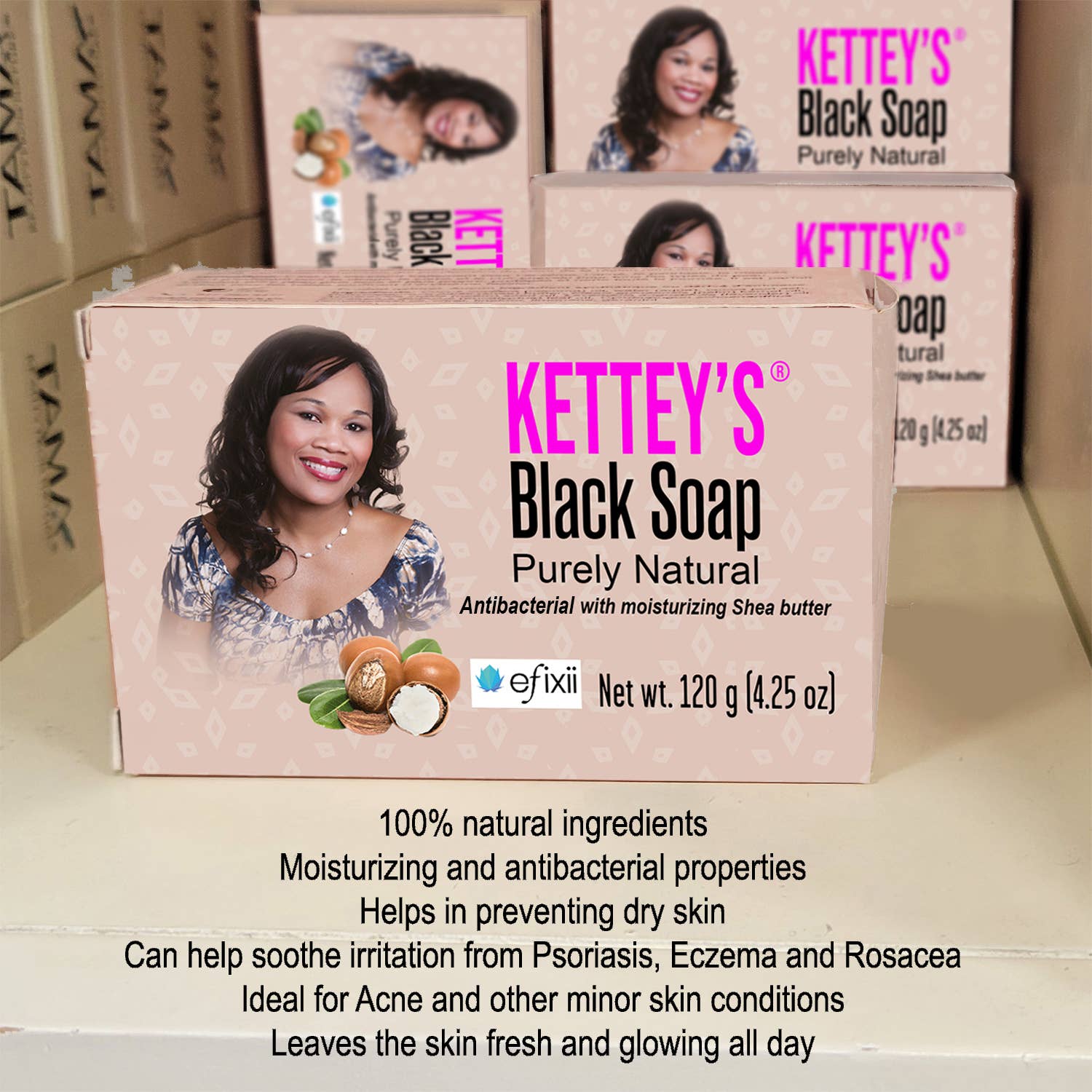 Kettey’s Raw shea butter and Kettey’s black soap - Wholesale Bar Soap - KETTEY'S Black Soap