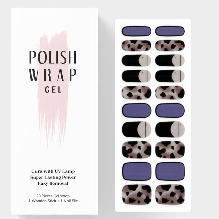Seashells Polish Wrap Gel Nail Art for wholesale by Polish Wrap