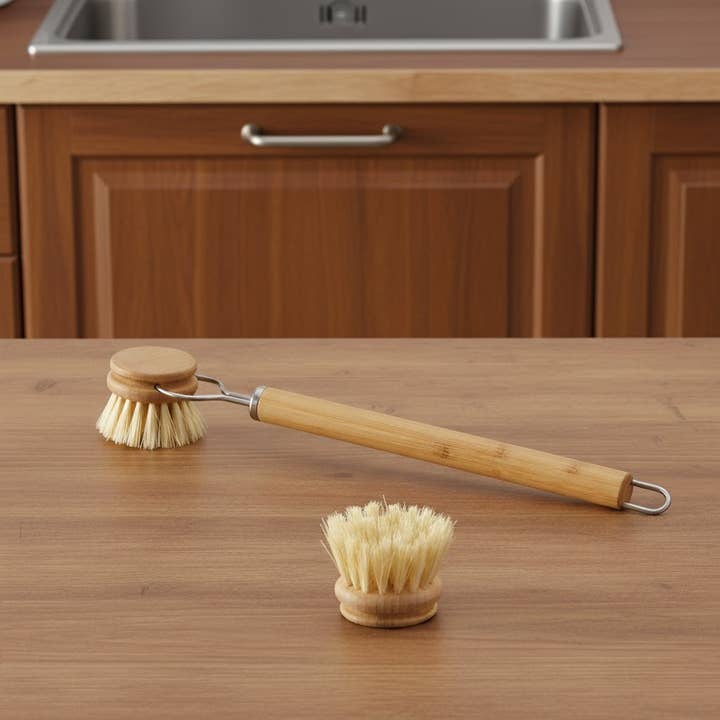 Replacement Head for Long Handle Brush | Sisal Bristles for wholesale by Eco Haven