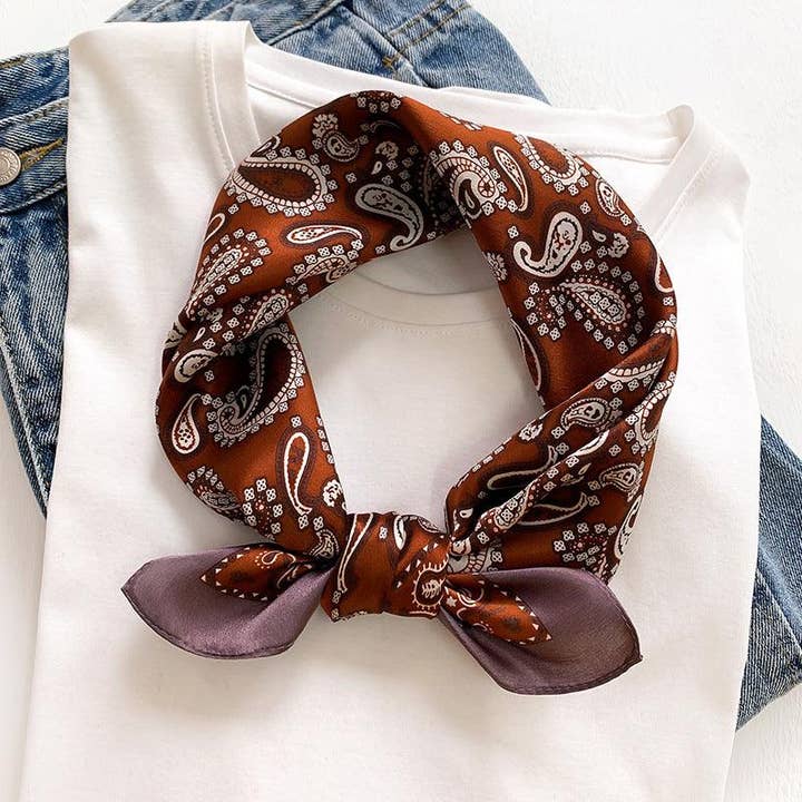 SueSilkHK - Wholesale Scarf - Women's - Vintage Paisley pattern silk scarf for men/100% mulberry Silk Scarf/Blue Paisley scarf/Silk head scarf/Silk hair scarf/Silk neck scarf/Silk bandana