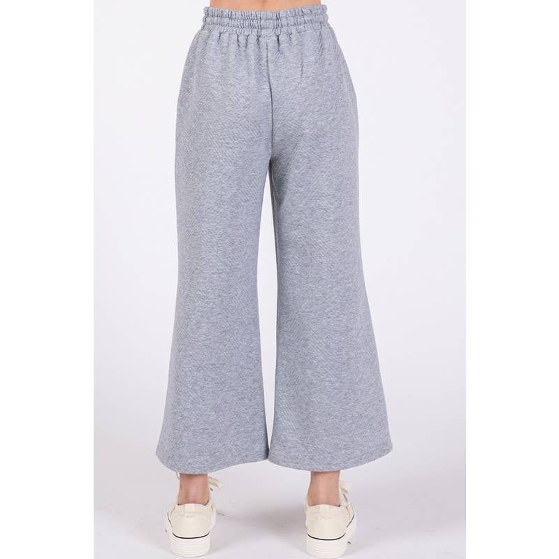 Veveret – wholesale Athletic sweatpants/jogging bottoms – Women's – Patterned French Terry Wide Pants3