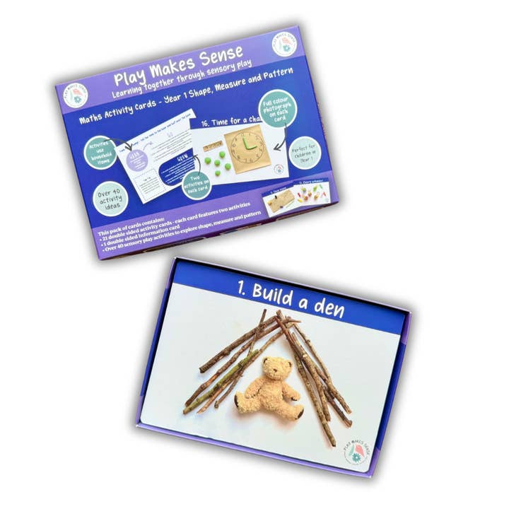 Maths Activity Cards - Year 1 Shape, Measure and Pattern for wholesale by Play Makes Sense