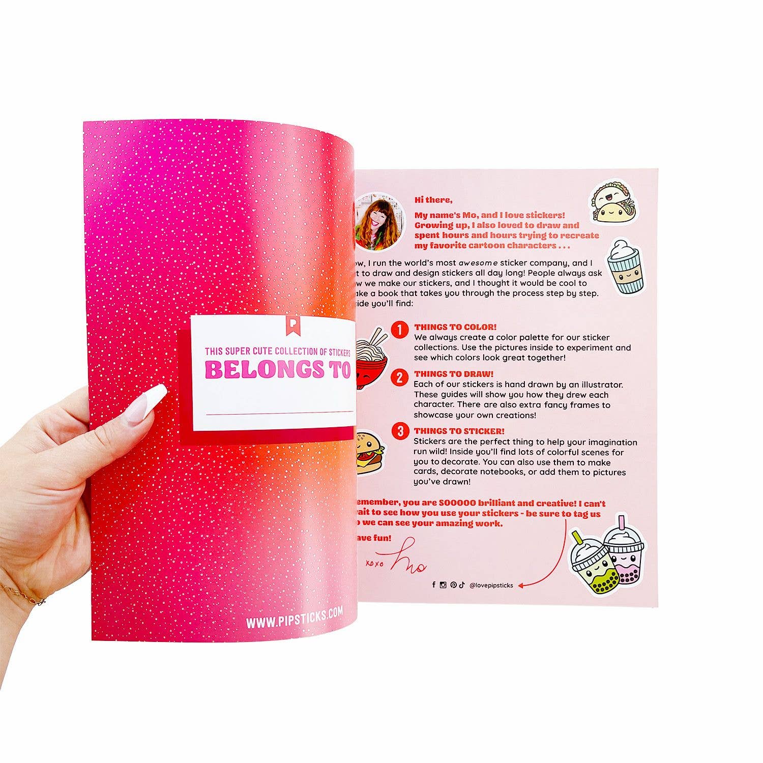 Pipsticks - Wholesale Sticker - Draw-Along Food Sticker Book1