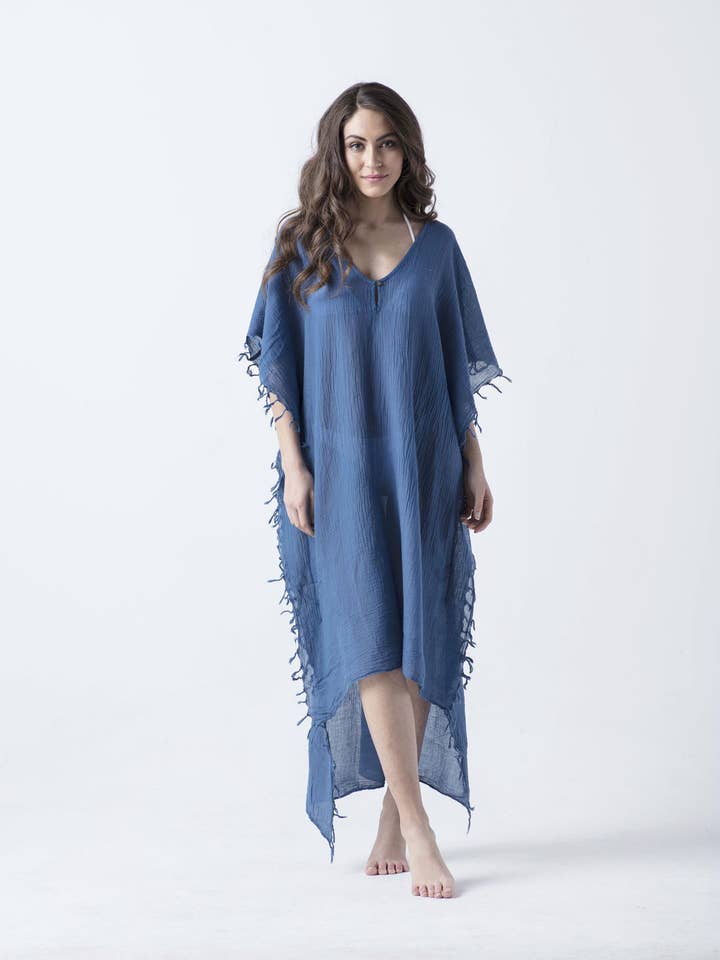 AYLIN COLERI-LUXURY RESORT/LOUNGE WEAR COLLECTION - Wholesale Swim Cover Up - Women's - Foxy-Beach/Resort Caftan7