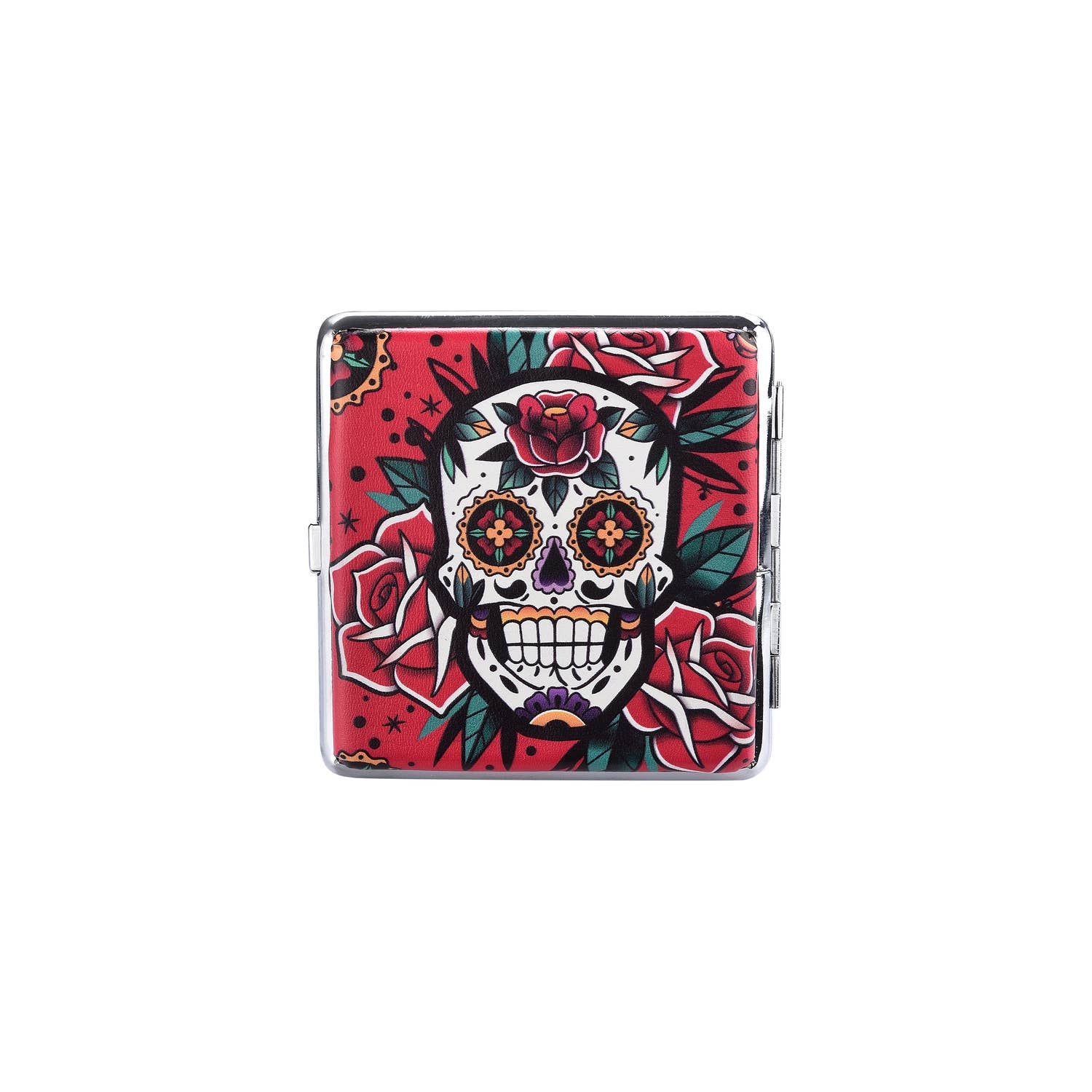 Champ by Polyflame - Wholesale Cigarette Case - Skulls & Flowers Cigarette Case11
