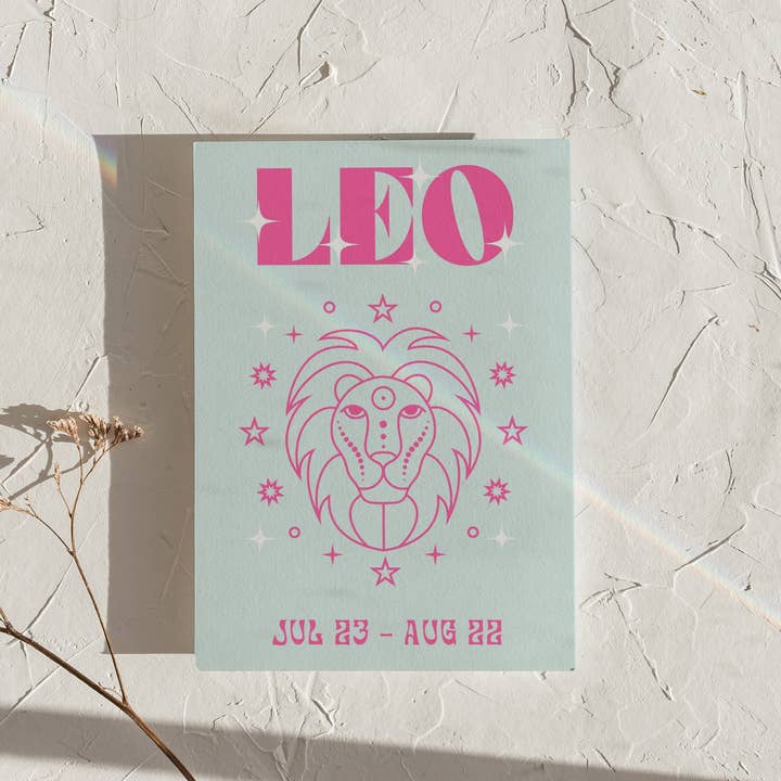 Leo Zodiac Art Print for wholesale by LXR CREATE