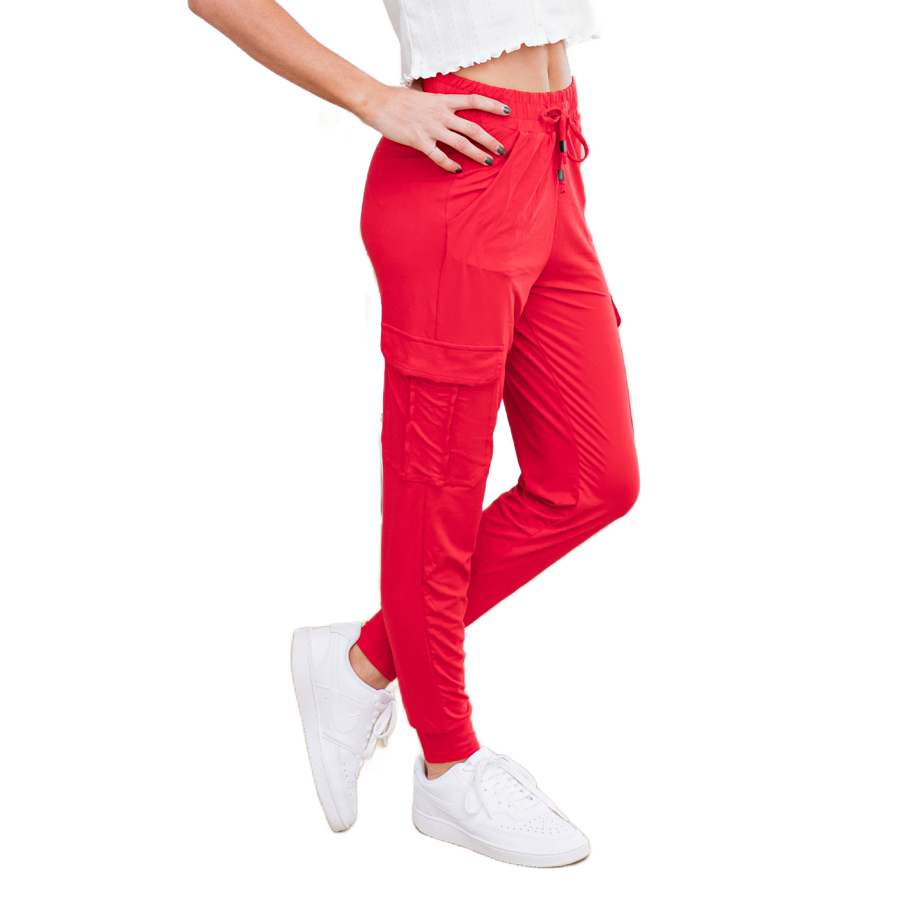 Truly Contagious - Wholesale Lounge Sweatpants/Joggers - Women's - Ultra Soft Joggers w/ Cargo Pocket | S-XL Sizes( CJK01/CA50011