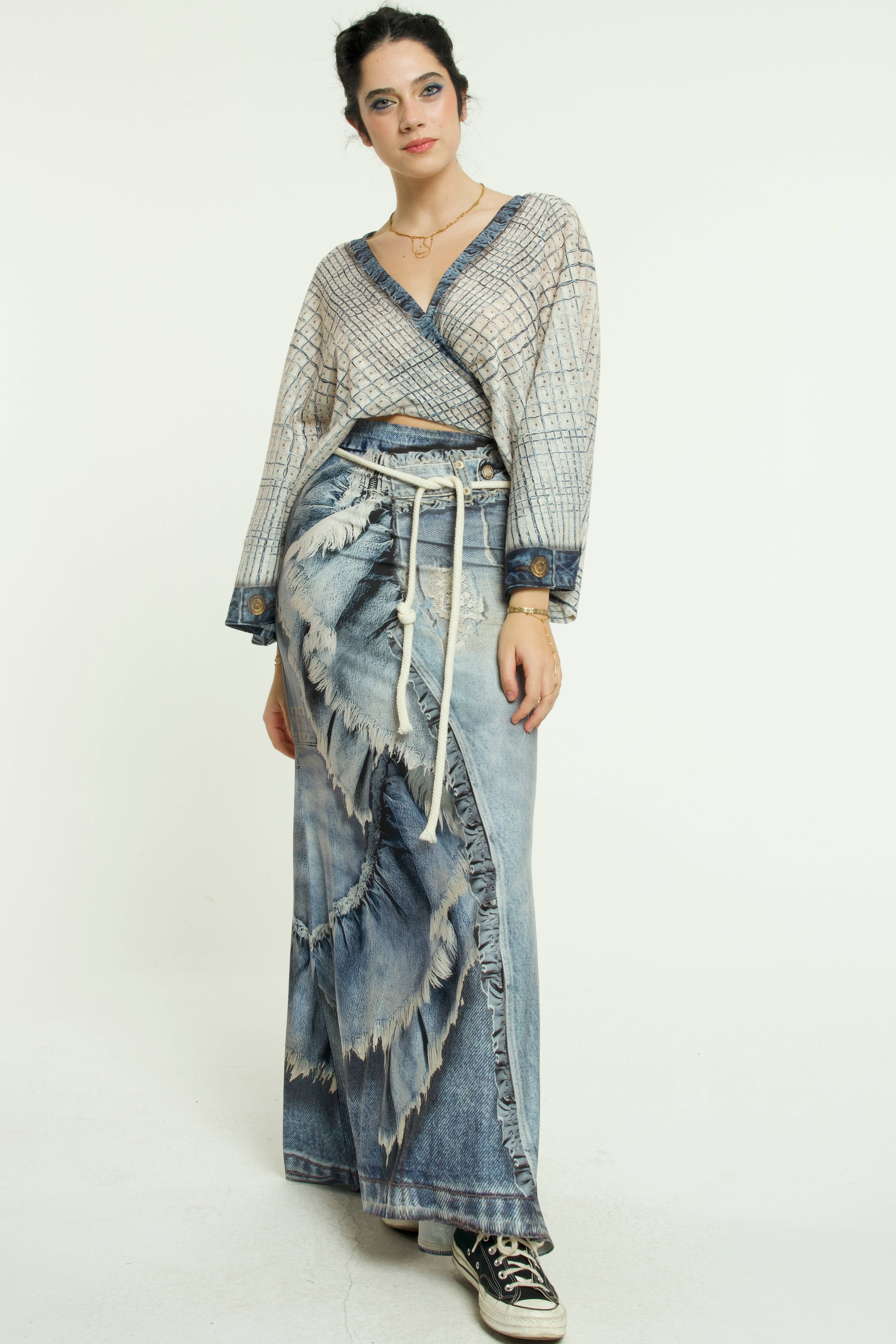 IPNG Design - Wholesale Skirt - Women's - Skirt Mermaid Layered - Jeanious10