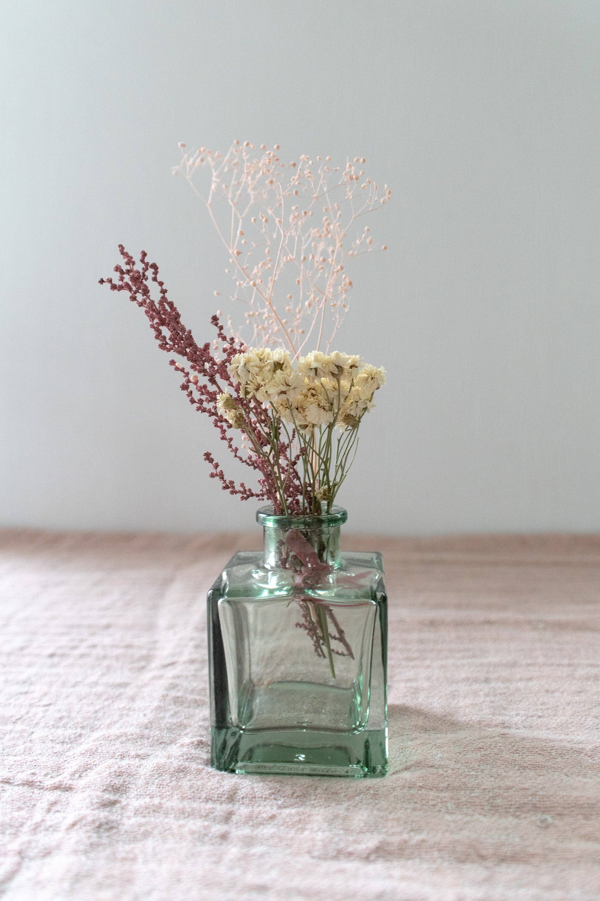 Gather Goods Co - Cards, Coasters, Tea Towels, Art, Mugs - Wholesale Dried/Pressed Flowers - Micro Dried Flower Arrangement in A Glass Bud Vase1