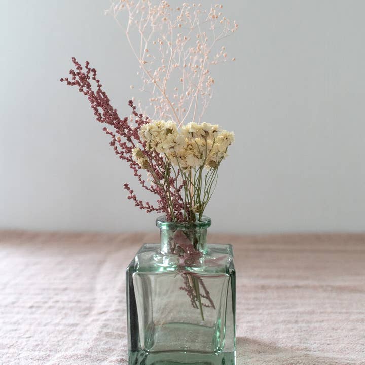 Gather Goods Co - Cards, Coasters, Tea Towels, Art, Mugs - Wholesale Dried/Pressed Flowers - Micro Dried Flower Arrangement in A Glass Bud Vase1