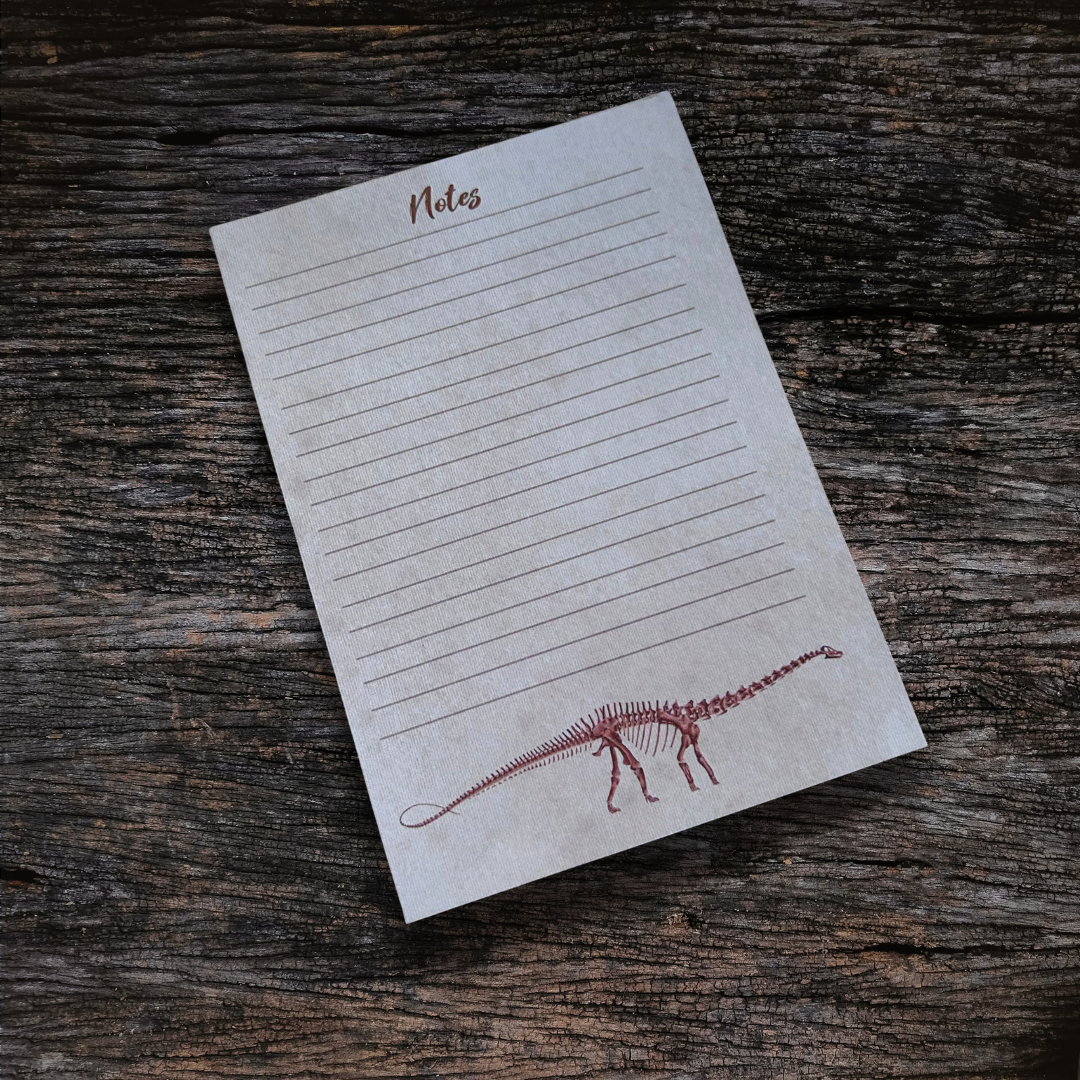 Write Your Story – wholesale Notepad – Diplodocus A6 Notepad2