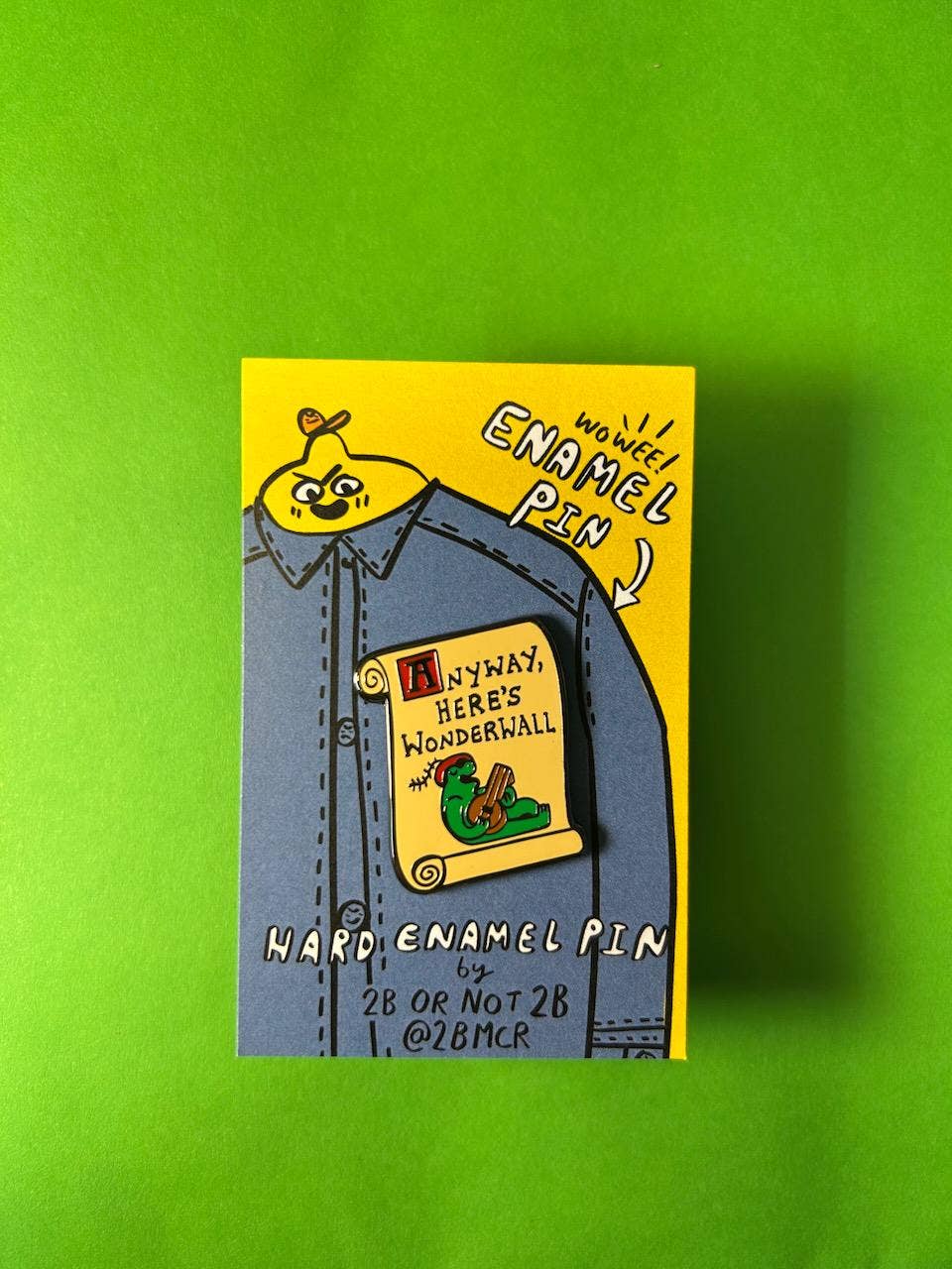 2B Or Not 2B - Wholesale Lapel Pin/Button - Wonderwall Frog Lute Jester Enamel Pin6