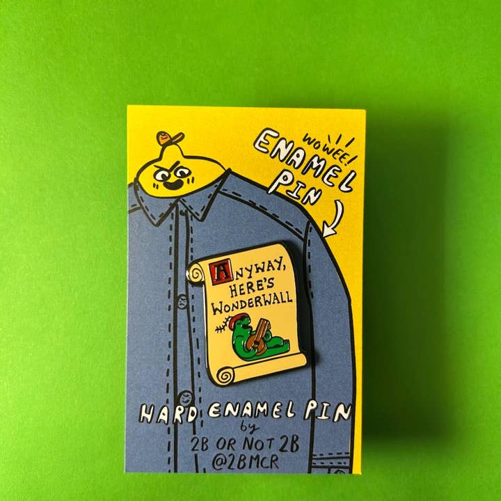 2B Or Not 2B - Wholesale Lapel Pin/Button - Wonderwall Frog Lute Jester Enamel Pin6