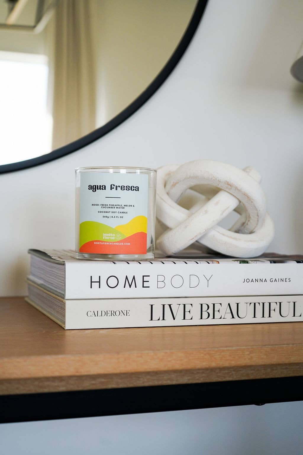 Bonita Fierce Candles - Vente Bougie en bocal - Bougie Agua Fresca | Bougie Ananas Melon & Eau de Concombre3