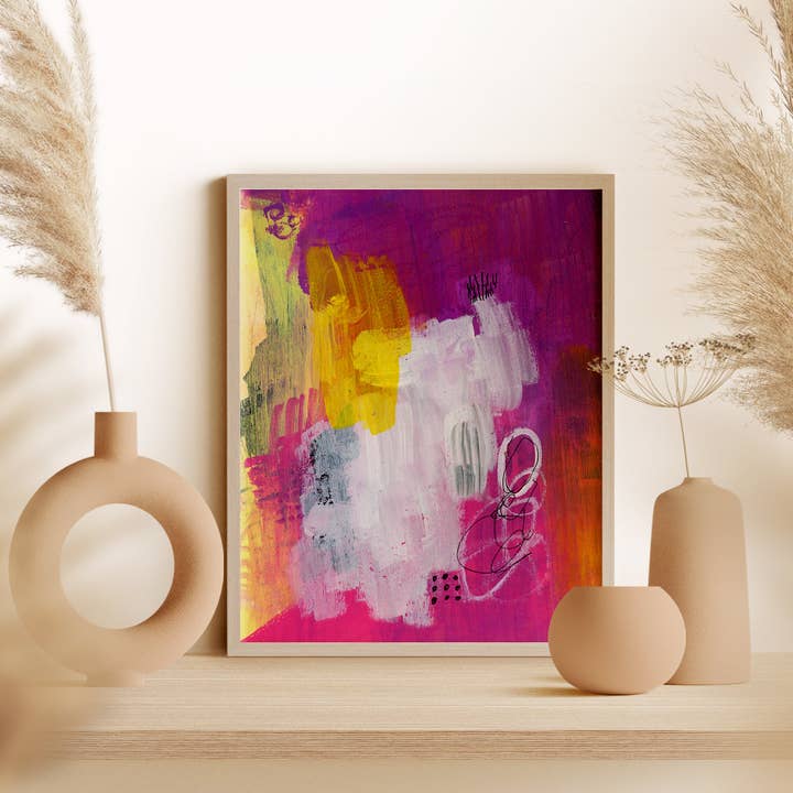 Pink Rising Collection - Art Print for wholesale by KAYTIA