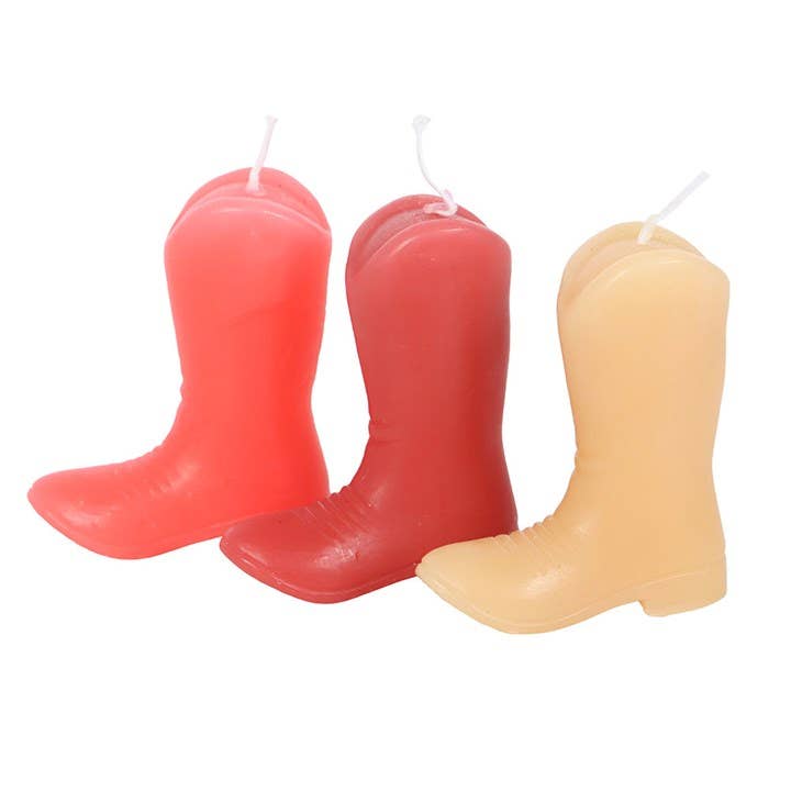 Something Different Wholesale - Wholesale Novelty Candle - Set of 3 Cowboy Boot Candles2