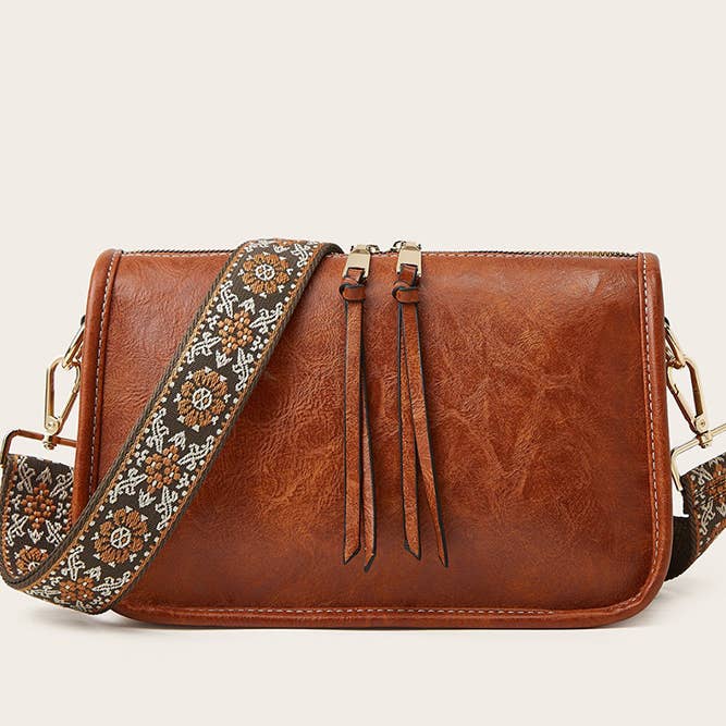 UNISHE - Wholesale Crossbody Bag - Women's - PU Leather Bohemia Strap Crossbody Bag ZK2010