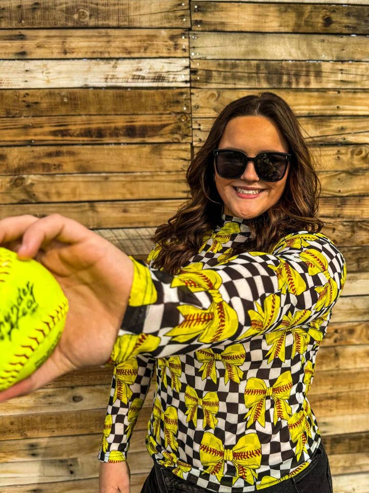 Sterling Kreek - Wholesale Blouse - Women's - Throw Like A Girl Mesh Top5