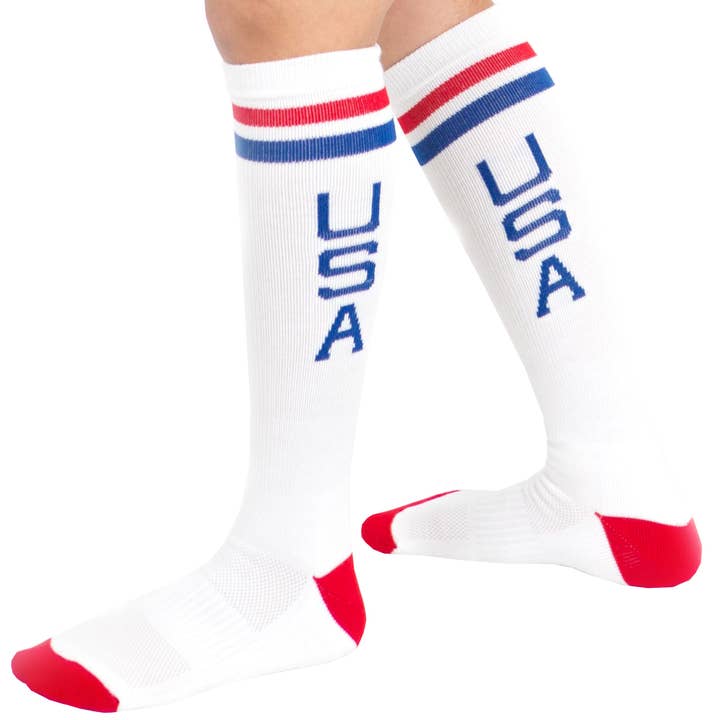 USA Retro Patriotic Unisex Socks for wholesale by Chrissy's Socks