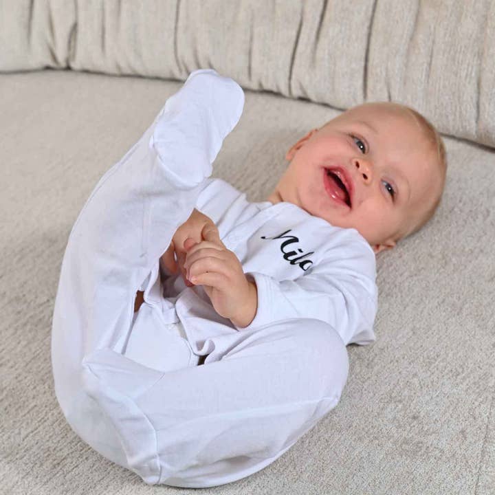 Pijama con nombre personalizado para bebés para venta al por mayor de Lulabay