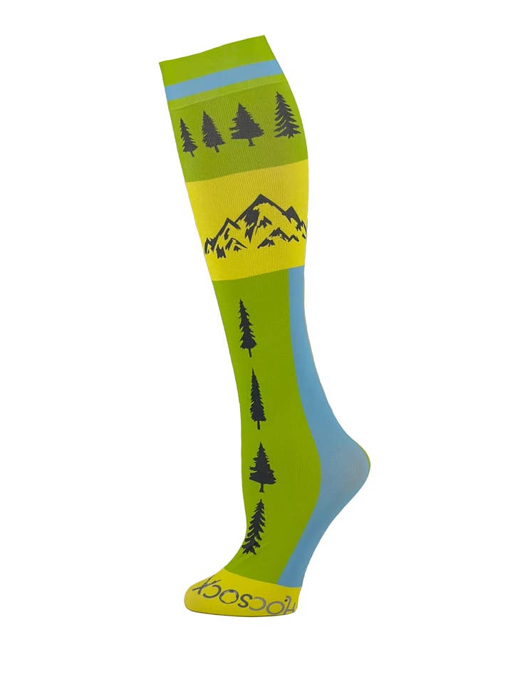 Alpine Trees Athletic Socks for wholesale by Hocsocx, Inc.