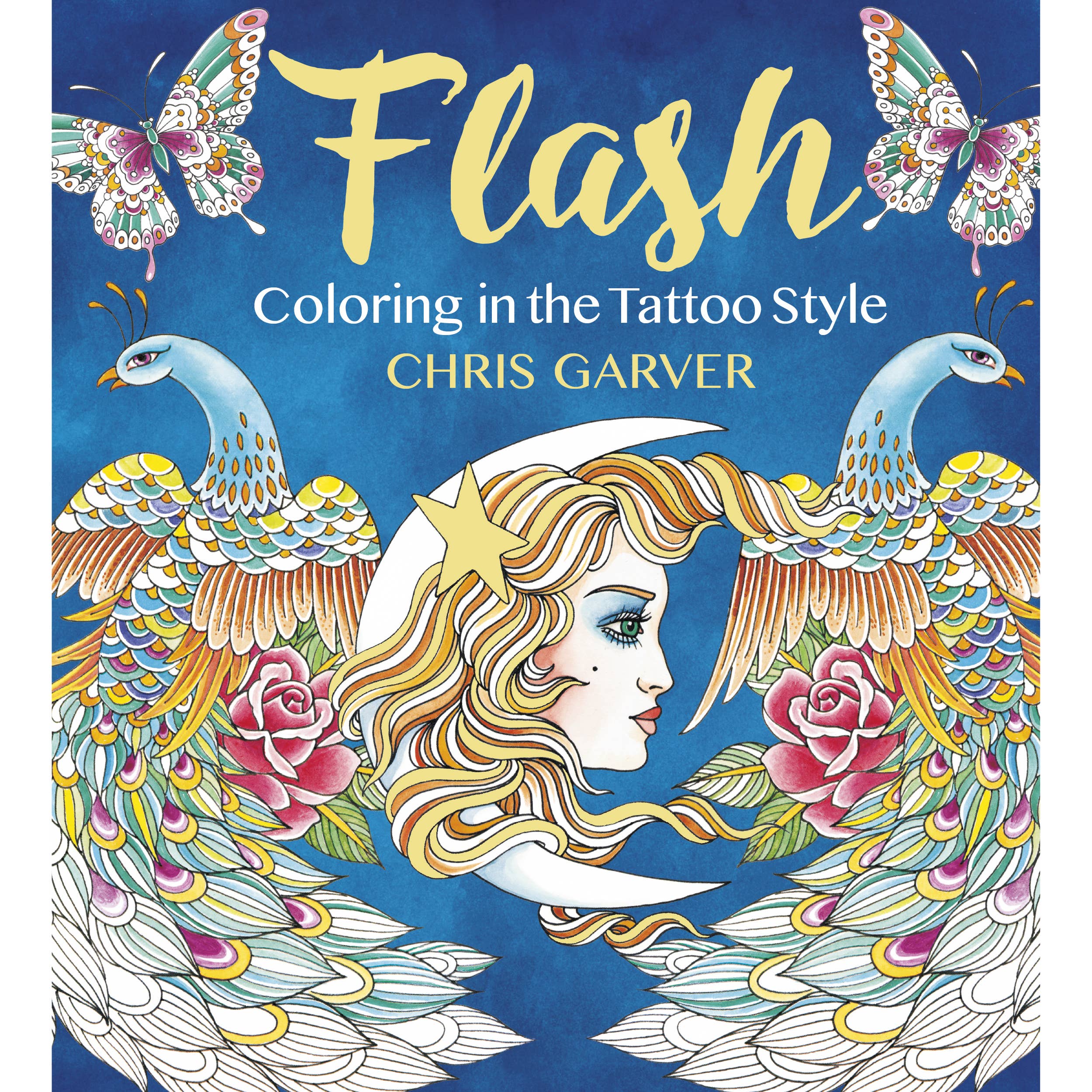 Mixed Media Resources LLC - Wholesale Coloring & Activity Book - Adult - Flash: Coloring in the Tattoo Style0