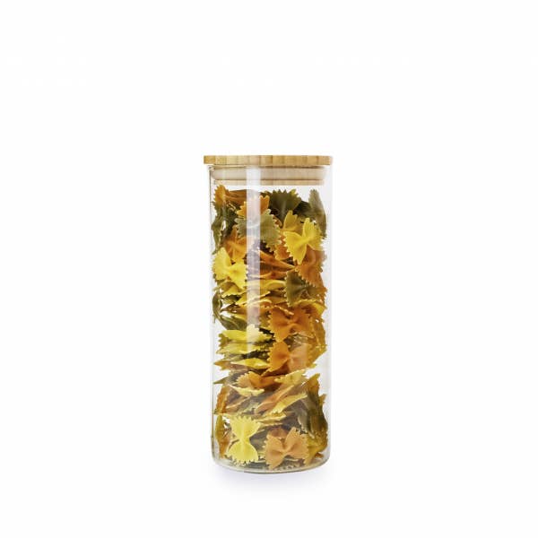 Glass jars with wooden lid 1250 ml for wholesale by YOKO DESIGN