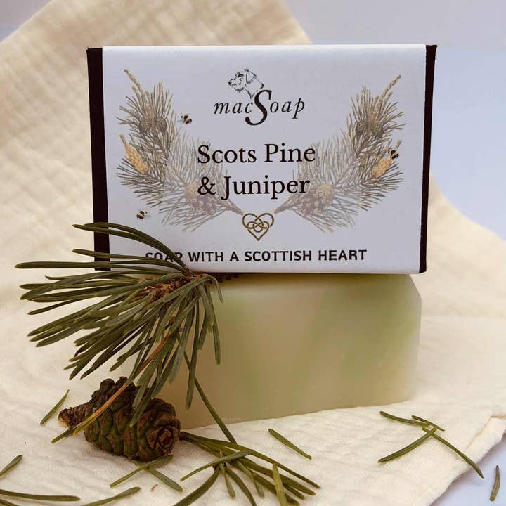macSoap – wholesale Bar Soap – Scots Pine & Juniper. Scottish Botanical Soap1
