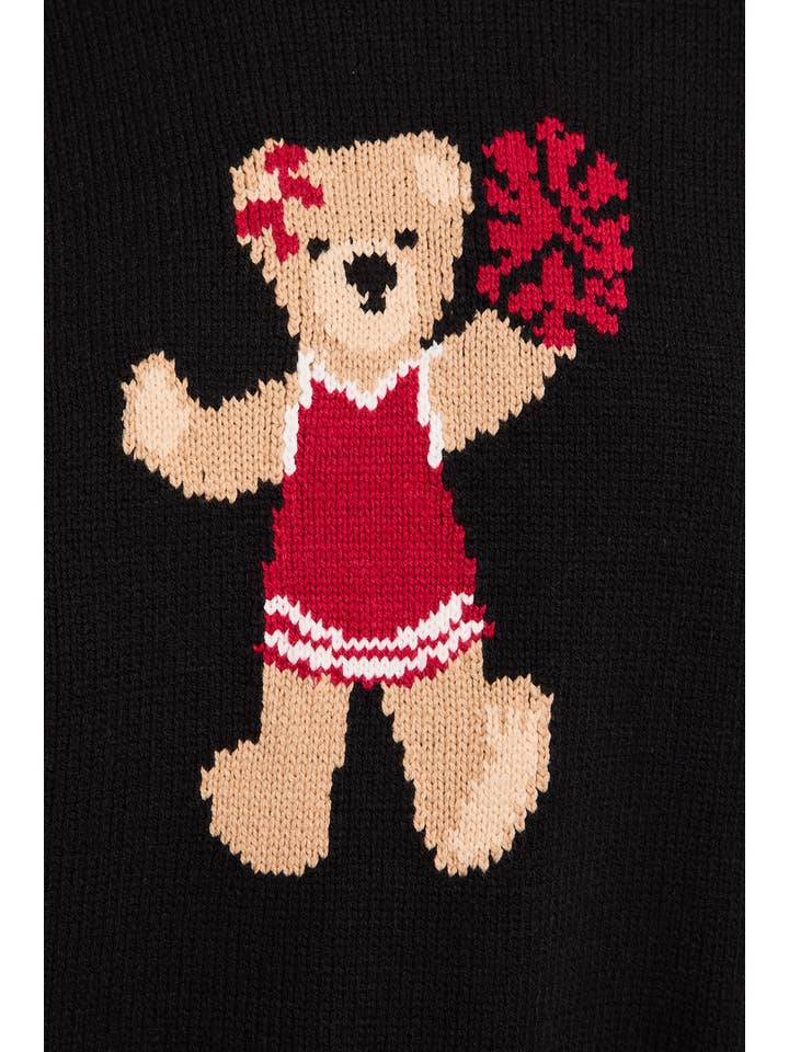 LE LIS - Wholesale Graphic Sweatshirt - Women's - LONG SLEEVE CREW NECK TEDDY BEAR GRAPHIC SWEATER11