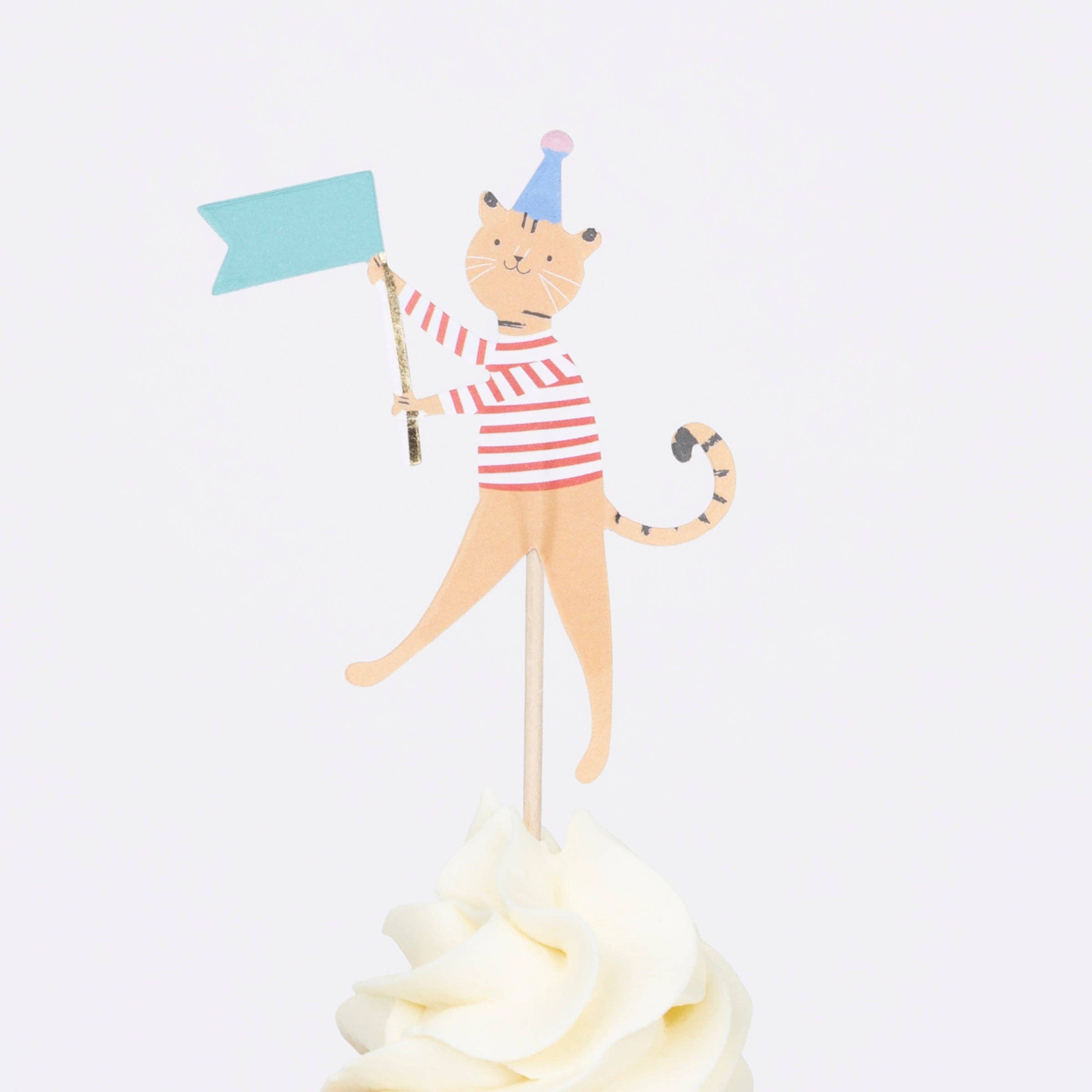 Meri Meri - Wholesale Cake/Cupcake Topper - Animal Parade Cupcake Kit4