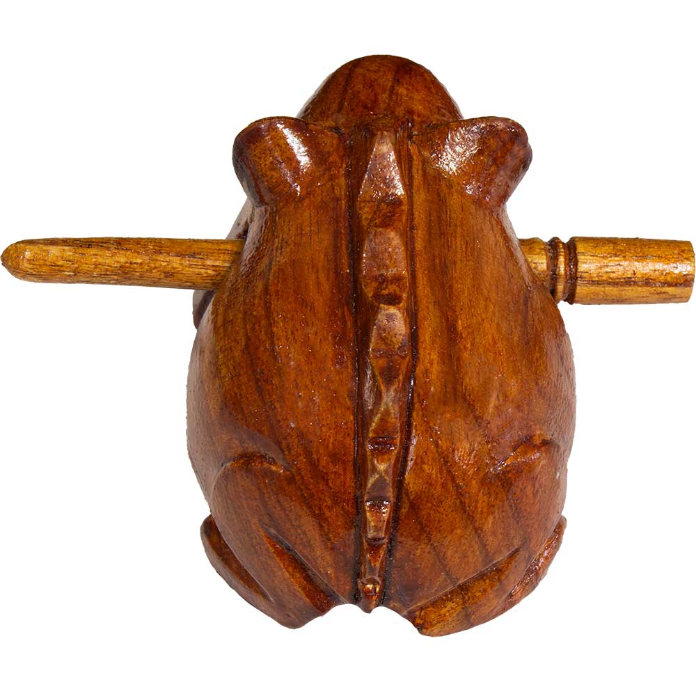 Kheops International - Vente Instruments de musique - Râpe Guiro en bois - Grenouille1