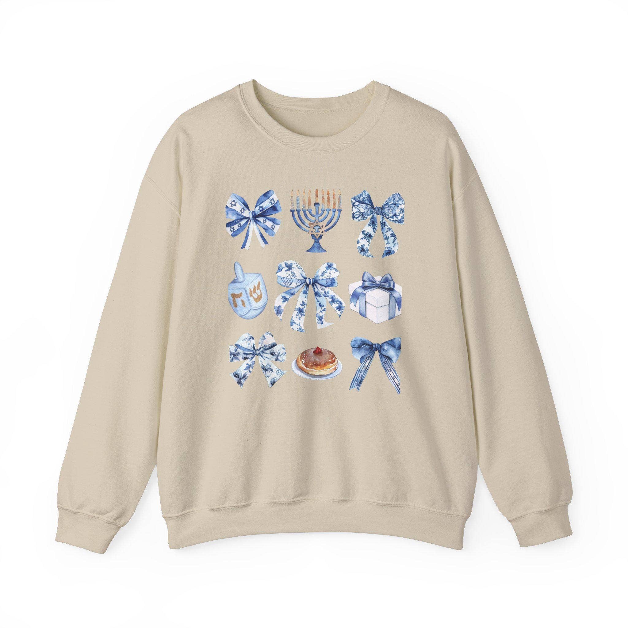 NVC Ecommerce LLC – Engroshandel Grafisk t-shirt - Dame – Coquette Hanukkah Trøje, Coquette Bow Hanukkah skjorte5