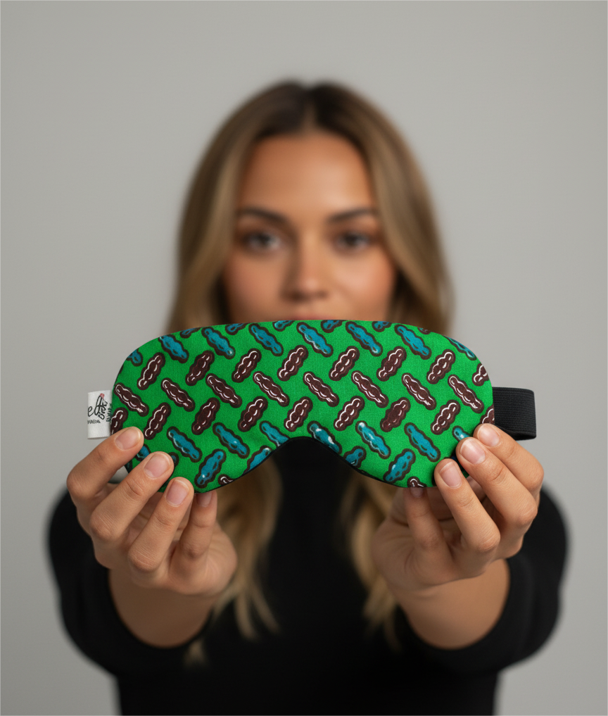 KENDI AMANI - Wholesale Sleep/Eye Mask - Padded Ankara Eye Mask – Soft, Comfortable & Light-Blocking Sleep Mask2