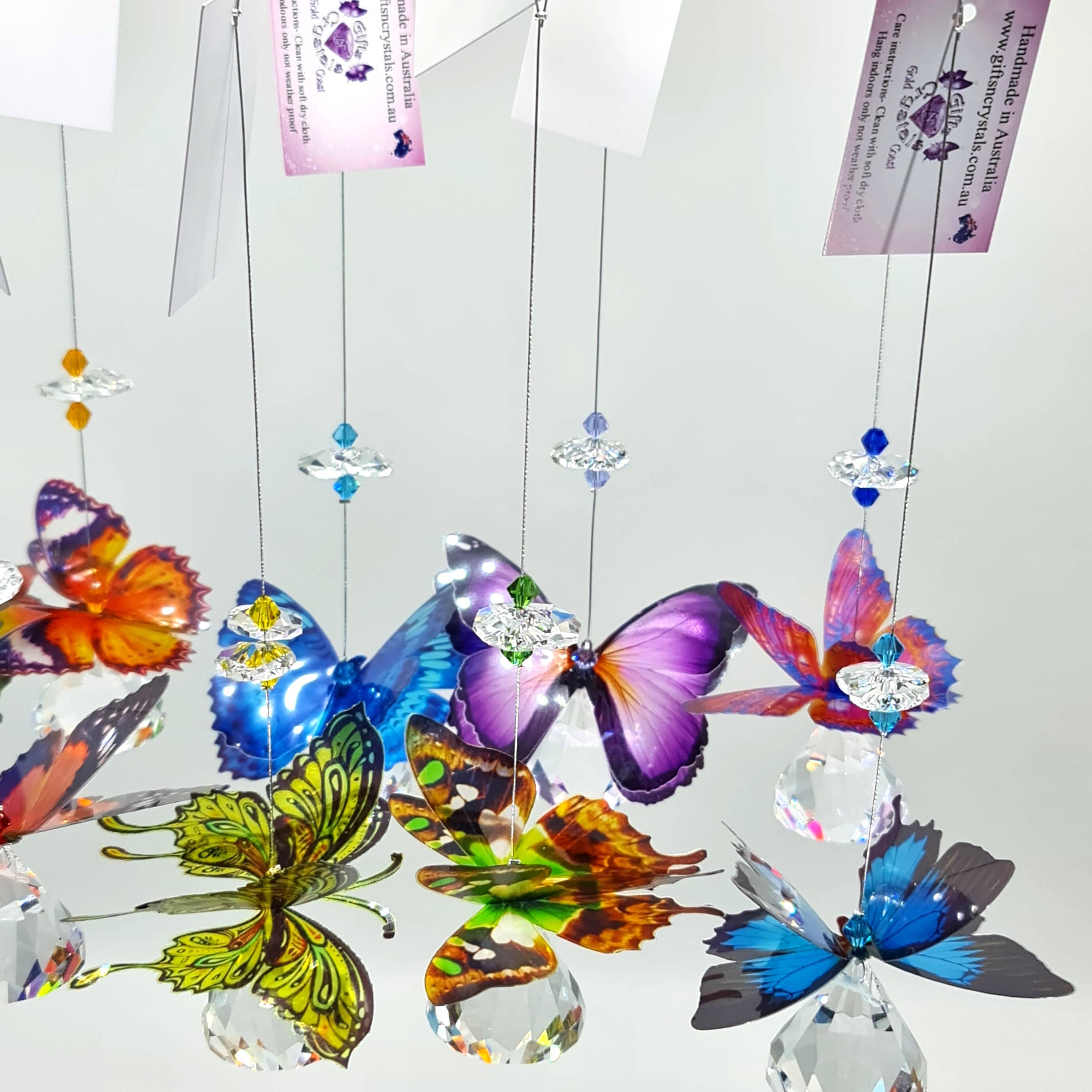 Gifts N Crystals - Wholesale Suncatcher - Butterfly Suncatchers mixed pack of 5- small size3