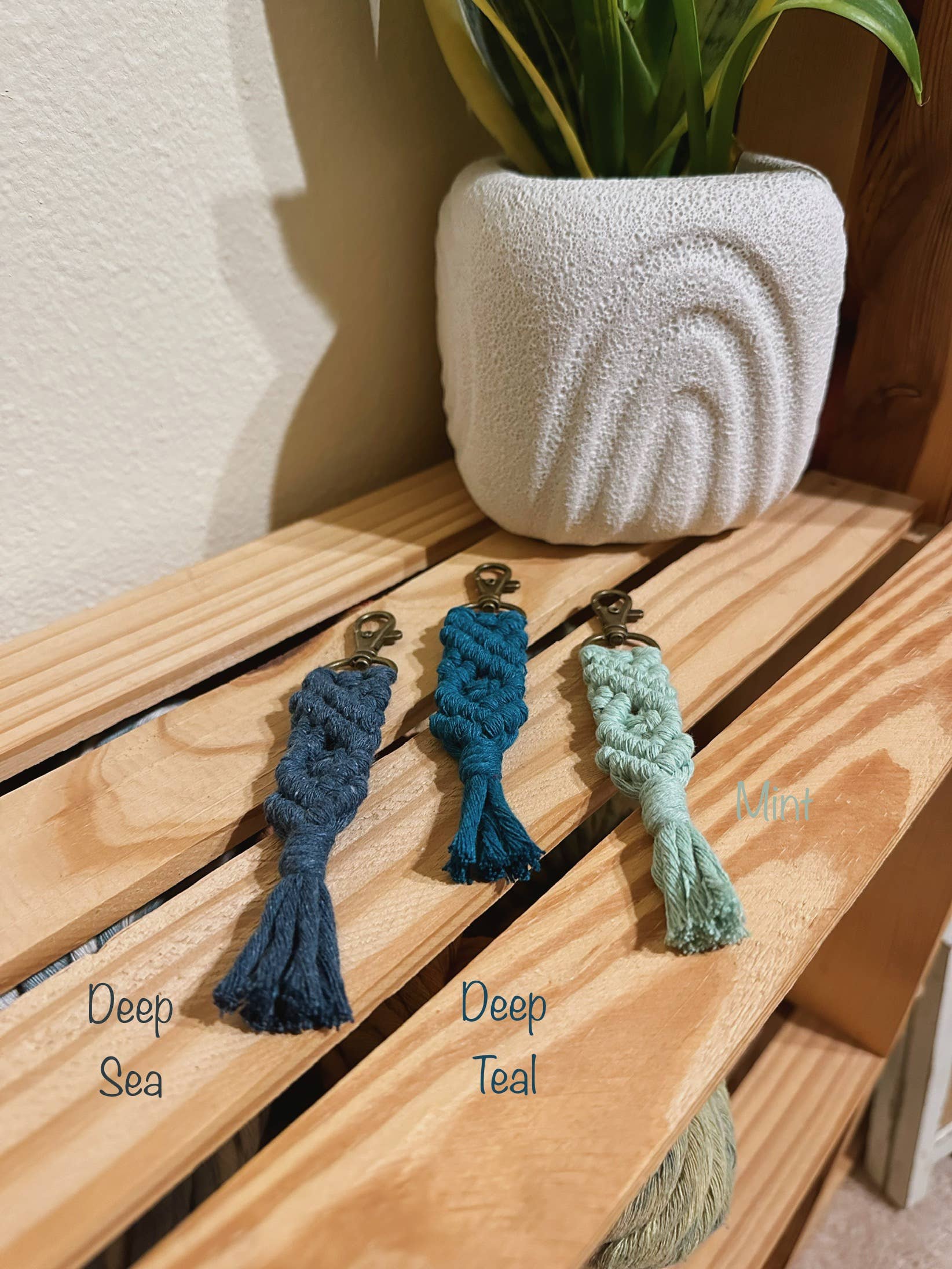 Birch + Being - Wholesale Keychain - Women's - Macrame Fiber Keychain | Boho Accessory2