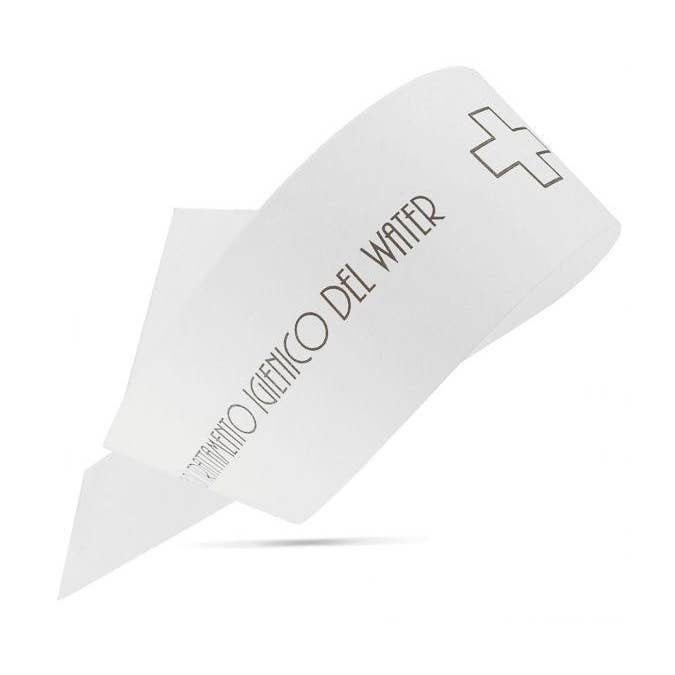 Flexi Amenities - Wholesale Bathroom Accessory Set - WC Hygiene Guarantee Band Neutral Paper Strip0