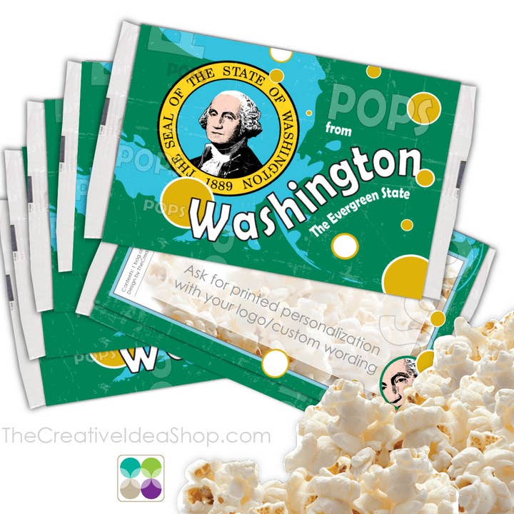 POPCORN GREETINGS Pops from Washington for wholesale by The Creative Idea Shop