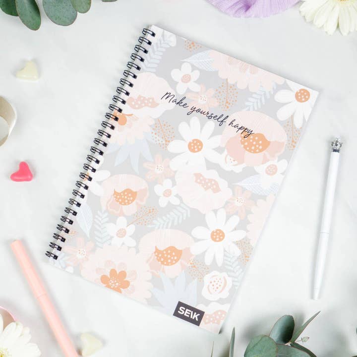 SEIK - Wholesale Journal/Diary - Bullet Journal With Spiral Binding; Make Yourself Happy