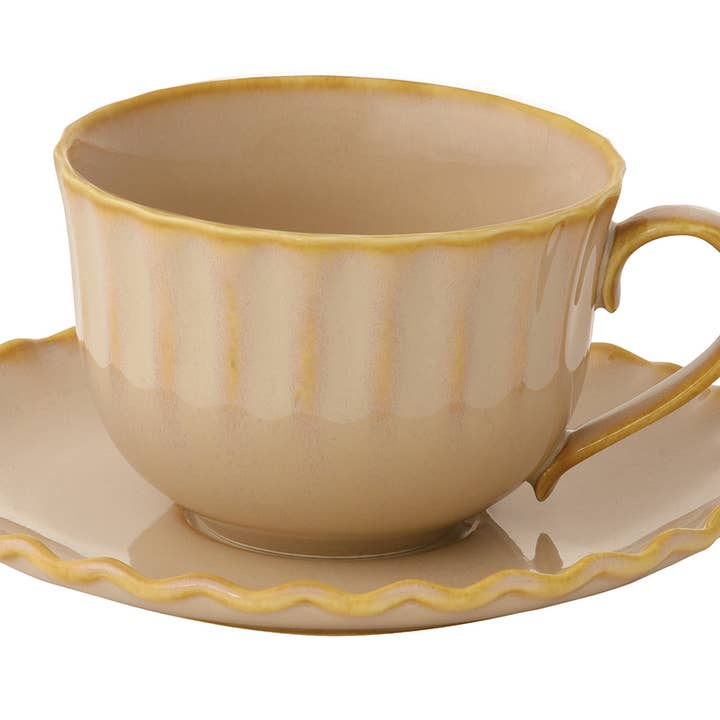 Easy Life - Wholesale Coffee/Tea Cup - Cup with saucer 250 ml -R2735#ONDS