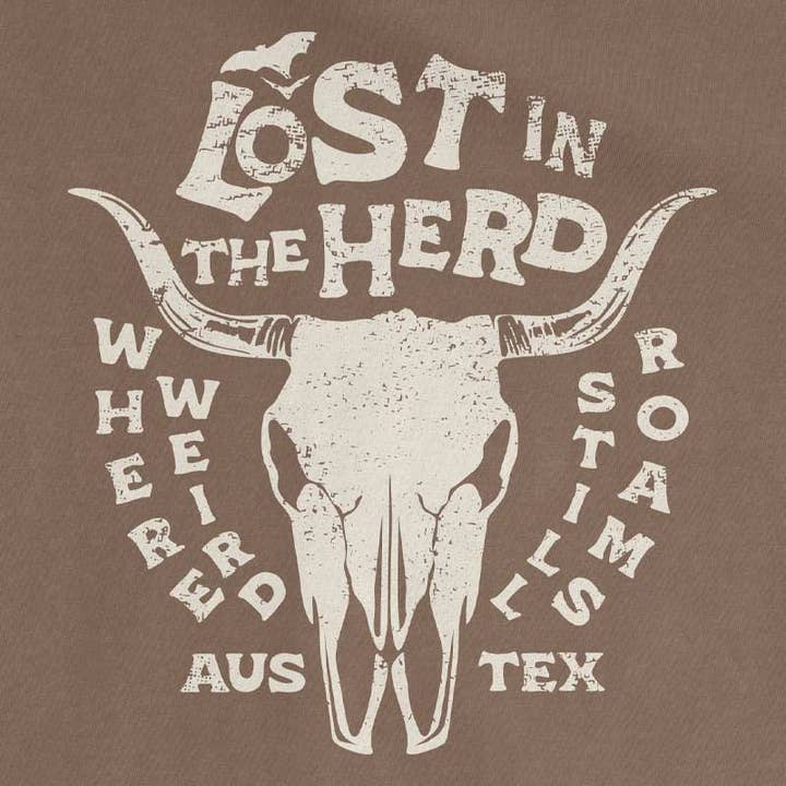 Espresso Lost in the Herd T-Shirt | Comfort Colors 1717 | Austin TX for wholesale on Faire2